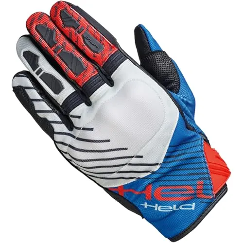 Held Hamada 2 Adventure Motorradhandschuhe, grau-blau, Größe 2XL für Männer - Erlebe hohen Tragekomfort mit offenkantigen Spezialnähten und sicherem Sitz durch den Klettverschluss. Ideal für leidenschaftliche Motorradfahrer, auch für Smartphone-Bedienung geeignet.
