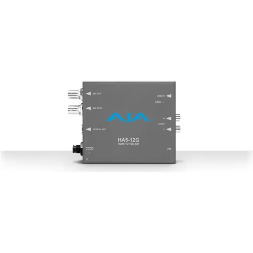 AJA HA5-12G Video Converter - Multimedia Video Converter, wandelt 12G-SDI in HDMI um für höchste Videoqualität und vielseitige Einsatzmöglichkeiten.