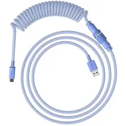 HyperX USB-C Spiralkabel hellviolett - Stylisches USB-C Spiralkabel in hellviolett, ideal für Headsets und Mikrofone, bietet Flexibilität und Langlebigkeit.
