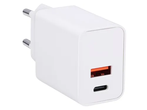 Grundig 20W Schnellladegerät – USB-C & USB-A Universaladapter - Handy Ladegeräte: Effizientes 20W Ladegerät mit USB-C und USB-A für schnelles Laden von Smartphones und Tablets. Kompakt und ideal für unterwegs.