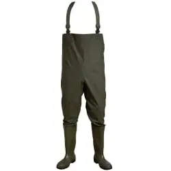 Elka 171700001046 Wathose für industrielle Angeln, Olivgrün 46 - Arbeitskleidung & Uniformen mit verstärkten geschweißten Belastungspunkten und verstellbaren Hosenträgern für optimalen Tragekomfort und Langlebigkeit.