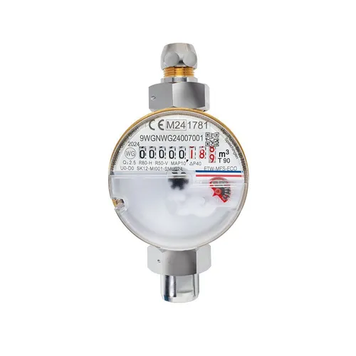 Wassergeräte Kaltwasserzähler ECO TWO in ONE 1/2", 80mm - Wasserzähler für Warm- und Kaltwasser, MID-konform, einfach nachrüstbar mit flexibler Funktechnik, ideal für effiziente Wassermessung in Haushalten.