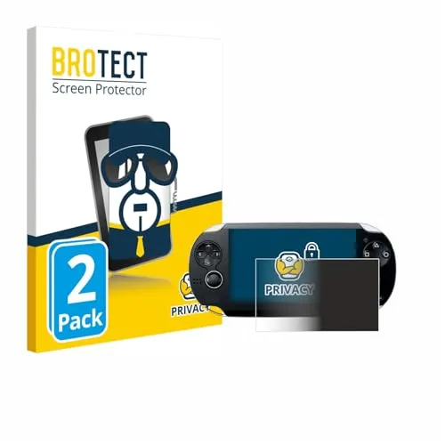 BROTECT 2 Stück Anti-Spy Blickschutzfolie für Sony Playstation PS Vita Privacy Screen Protector [Displayschutz-Folie, Sichtschutz, Blaulichtfilter]