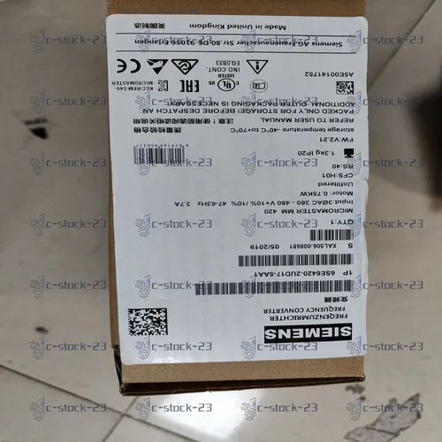 Siemens Frequenzumrichter 0,75kW ohne Filter (6SE64202UD175AA1) - Frequenzumrichter für präzise Steuerung in Antriebstechnik, energieeffizient und kompakt, ideal für industrielle Anwendungen.