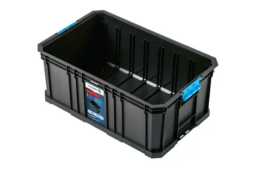 Högert Werkzeugkasten Modu-A bis 50 kg, hoch - Werkstattwagen mit einer Tragfähigkeit von bis zu 50 kg, ideal für eine sichere und organisierte Aufbewahrung von Werkzeugen. Mit speziellen Rillen für den 8101 Organizer und Wandmontagemöglichkeiten.