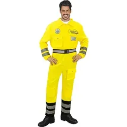 Abschleppdienst Overall Kostüm XL - Lustiges Kostüm für Fastnacht: Abschleppdienst Overall mit großem Print und praktischen Taschen. Ideal für Karneval und Mottopartys – ein echter Hingucker!