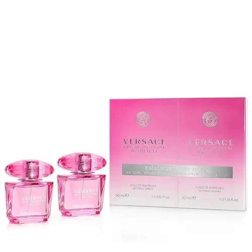Versace Bright Crystal Absolu Geschenkset 2 x 30ml EDP - Eau de Parfum Duo Set mit 2x30ml – Erlebe die perfekte Kombination aus frischen und sinnlichen Noten, ideal zum Verschenken oder für dich selbst.