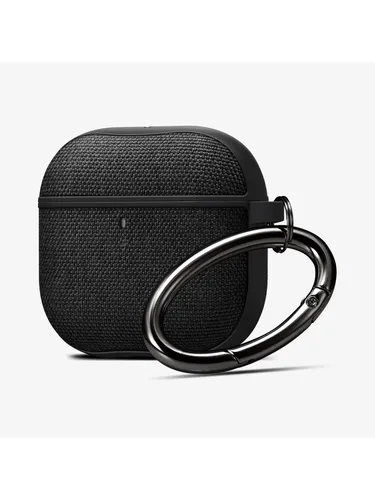 Spigen Schutzhülle für AirPods 4 - Robuste Tasche in Schwarz - Audio-Zubehör mit rutschfestem, schocksicherem Design. Ideal für den täglichen Schutz Ihrer AirPods 4. Leicht und langlebig, perfekte Passform für Apple Produkte.