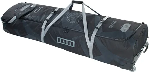ION WING GEARBAG TEC Boardbag 2025 black - 5,4 - Wing Foilboards & Sets, strapazierfähiges Design aus 100% recyceltem PET mit innovativen Features wie der thermo-geformten Curv-Platte für Stabilität und leichten Rollen für einfachen Transport.