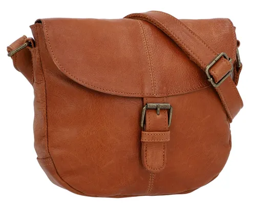 Gusti Leder Umhängetasche Candice – Braun/Schwarz - Elegante Umhängetasche aus hochwertigem Rindsleder, ideal für den täglichen Gebrauch. Mit verstellbarem Schulterriemen und praktischem Magnetverschluss bietet sie Platz für Tablet und Smartphone.