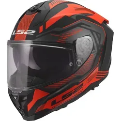LS2 FF817 Challenger II Dravix Integralhelm - Matt Schwarz/Grau/Rot - 3XL - Hochwertiger Tourenhelm aus HPFC-Material für optimale Sicherheit und Komfort. Ausgestattet mit einem integrierten Sonnenvisier und einem Pinlock 120 XLT Max Vision System für klare Sicht bei jeder Fahrt.