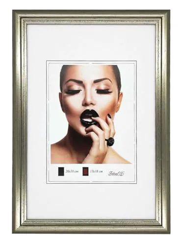 IDEAL TREND Artus Kunststoff Bilderrahmen Wanddeko Collage Poster Bilder Foto Rahmen: Farbe: Stahl | Format: 30x40