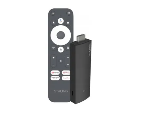 STRONG LEAP-UNA TV Streaming Stick - Schwarz - Streaming Stick für Android TV 11, kompaktes Design mit 2K-Videoauflösung und einfacher Navigation, ideal für nahtloses Streaming deiner Lieblingsinhalte.
