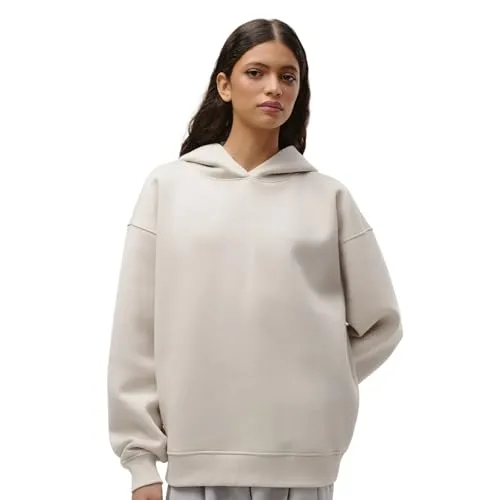 Kapuzensweatshirt LEGER "Abby" - Casual Damen Sweatshirt in Beige - Stylisches Damen-Kapuzensweatshirt von LeGer im chateau gray. Die bequeme Sweat-Qualität und der regular fit bieten perfekten Tragekomfort für entspannte Tage.