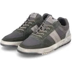Bullboxer Herren Leder-Sneakers Grau in Größe 40 - Hochwertige Bullboxer Herren Leder-Sneakers in Grau, Größe 40. Ideal für Alltag und Freizeit mit rutschhemmender Laufsohle und verstärkten Kappen für optimalen Komfort und Stil.