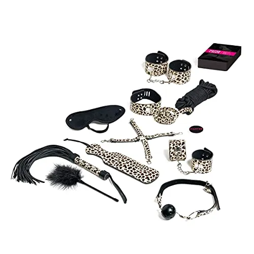 Tease & Please Master & Slave Bondage Game - Spiele für Erwachsene mit 13 Sex Toys und Zubehör - Geschenke für Frauen und Männer - Partner Geschenke für einen aufregenden Spielabend - Beige