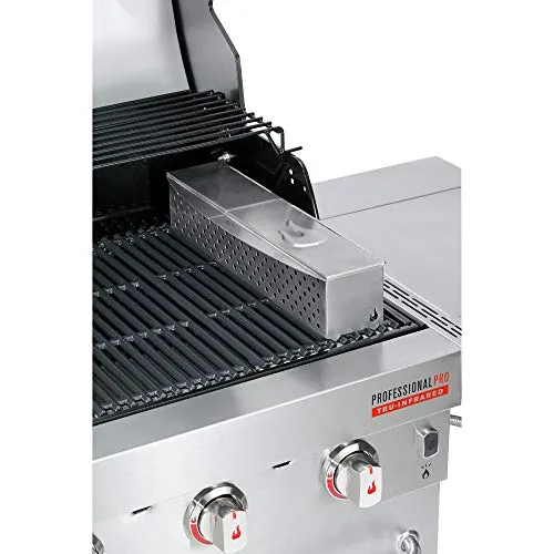 Char-Broil MADE2MATCH Räucherbox - Smoker-Zubehör für individuelles Grillvergnügen, mit seitlichen Rauchlöchern für optimale Rauchentwicklung und einem praktischen, zweigeteilten Deckel für einfachen Zugang zu Räucherchips.