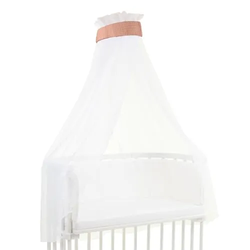 babybay Himmel Waffelpiqué mit Band, apricot rosé - Schutz und Geborgenheit für Ihr Baby. Der atmungsaktive Himmelstoff sorgt für optimale Luftzirkulation und lässt sich bis 40°C waschen. Passend für alle Modelle bis 96 cm Länge.