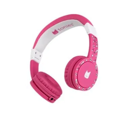 tonies Tonie-Lauscher pink - Faltbare Kinderkopfhörer mit Lautstärkebegrenzung, ideal für ungestörtes Hörvergnügen und perfekten Tragekomfort