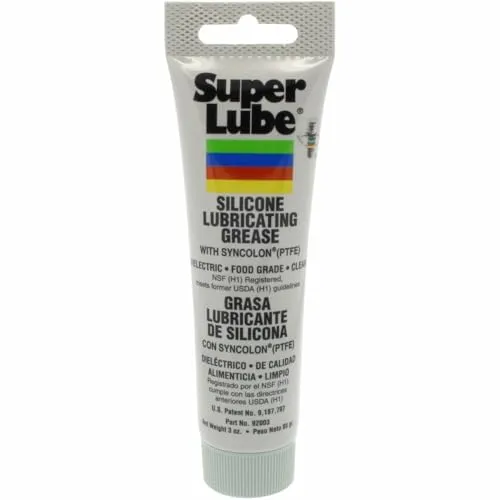 Super Synco Lube 92003 - Silikon Schmierfett mit PTFE, 85g Tube - Öle & Schmierstoffe - Lebensmitteltaugliches Silikonfett mit PTFE für langanhaltenden Schutz vor Rost und Korrosion, ideal für elektrische Verbindungen und Dichtungen.