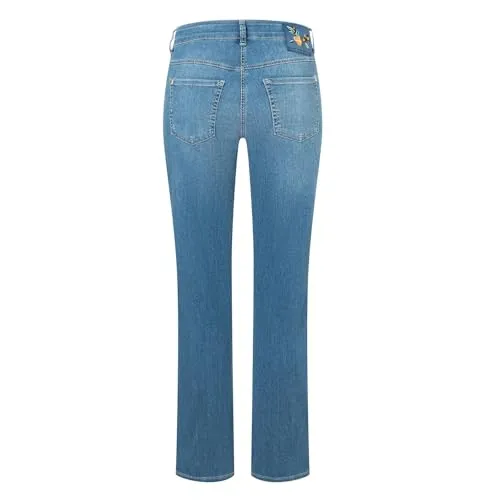 MAC Dream Wonderlight Denim Damen Jeans 0351L540190 D289 – W44/L34 - Bequeme Damenjeans mit normaler Leibhöhe für ganztägigen Tragekomfort. Die stilvolle Vintage-Optik in Blau und das elastische Material sorgen für einen perfekten Sitz und einen figurschmeichelnden Look. Pflegeleicht und langlebig.