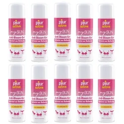 pjur Hautpflegegel pjuractive mySKIN 10x 30ml - Anti-Blasen-Gel, gegen Reibung, mit Arganöl und Vitamin E - Vegan - Made in Germany