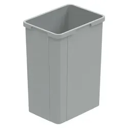 WESCO Ersatzeimer 32 L für Double - Haushaltszubehör – Ideal für Abfallsortierung mit 32 Litern Volumen, elegantes alufarbiges Design und perfekte Passform für Ihre WESCO Abfallsysteme.