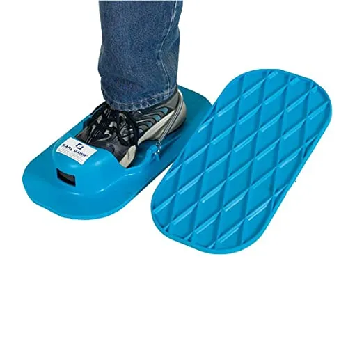 Karl Dahm Fliesenschuhe – Robuste Gleitschuhe für Fliesenleger - Einlegesohlen: Hochwertige Fliesenschuhe mit geriffelter Sohle, ideal für das Begehen von frisch verlegten Fliesen, leicht anziehbar und für nahezu jede Schuhgröße geeignet.