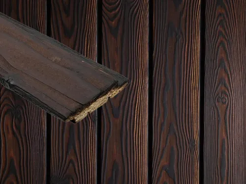 Fassadenverkleidung Europäische Lärche Haselnuss DRAGONwood - Hochwertige Fassadenverkleidung aus europäischer Lärche, ideal für ansprechende Holzgestaltungen. Robust und langlebig, perfekt für den Außenbereich.