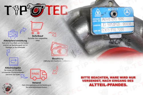 Neu Turbolader A6400901580 MERCEDES A B 2.0   A6400901580 A6400900980