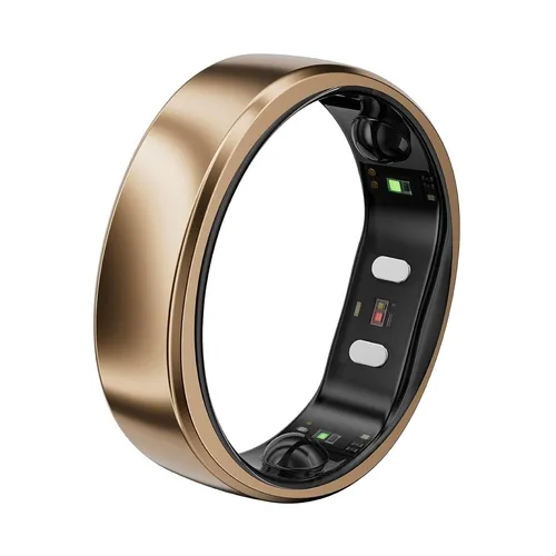 RingConn Gen 2 Air, Ultra-schmaler AI-Smart Ring, Dune Gold, (Größe. 9)