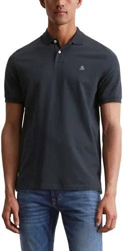 Marc O'Polo Poloshirt in Dark Night - Stylisches Poloshirt aus 100% Baumwolle in Piqué-Qualität, ideal für lässige Anlässe. Pflegeleicht und in Größe XL erhältlich.