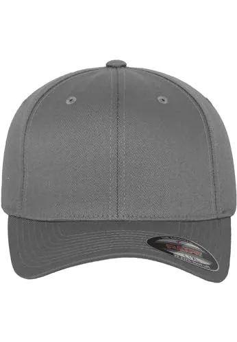 Flexfit Unisex Cap Wooly Combed, Unisex Baseballkappe, Toddler, Grey