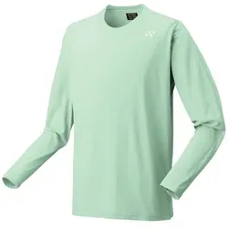 Yonex Langarmshirt Practice 2025 Herren – Hochfunktionell und bequem - Shirts für Badminton- und Tennisspieler, bietet weichen Tragekomfort und ist aus 100% Polyester gefertigt. Das stilvolle hellgrüne Design mit Yonex Logo macht es zum idealen Begleiter auf dem Platz.