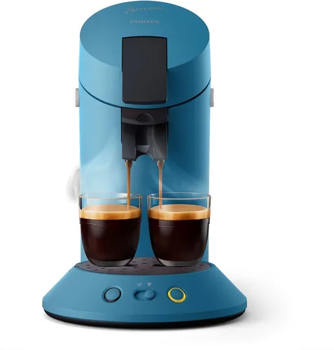 PHILIPS SENSEO® CSA210/00 Original Plus - 2-Tassen-Kaffeepadmaschine - Padmaschine mit Kaffee Boost Technologie für intensiven Geschmack und Crema Plus für eine samtige Crema. Wählen Sie zwischen mildem und starkem Kaffee, ideal für Kaffeeliebhaber.