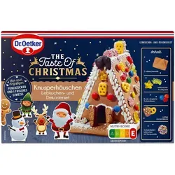 Dr. Oetker Knusper Häuschen Lebkuchen Dekorierset 403 g - Backmischungen für ein kreatives Lebkuchenhaus, inklusive Figuren und köstlichen Gewürzen für ein festliches Erlebnis.