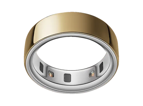 OURA Ring 4, Größe 12, Gold – Smart Health Tracker - Smart Ringe mit fortschrittlicher Smart Sensing-Technologie für präzise Gesundheitsüberwachung. Bis zu 8 Tage Akkulaufzeit und komfortables Titan-Design.