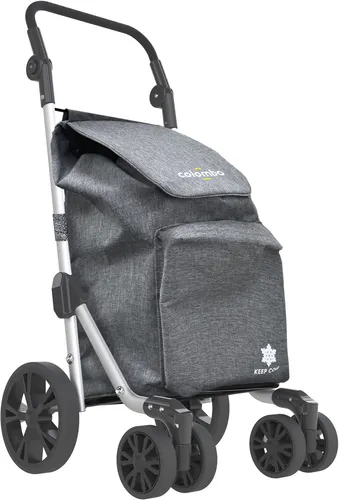Bischof Einkaufstrolley keep cold 44 l - Einkaufstaschen & Einkaufstrolleys mit wasserdichter Polyester-Tasche und 4 l Kühlfach, ideal für frische Lebensmittel unterwegs.