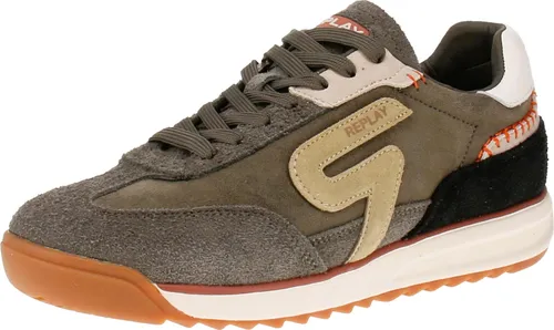 Replay Yard College GMSIB C0002L - Herren Sneaker - 581-Khaki, Größe: 42 EU - Stylischer Herren Sneaker im 70er-Jahre Look aus weichem Wildleder mit markanter Gummisohle. Perfekt für trendige Alltagsoutfits und bietet hohen Tragekomfort.