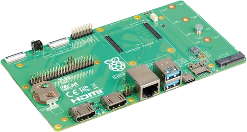 RPI CM5 IO BOARD - Raspberry Pi Compute Modul 5 IO Board - Erweiterungsboard für Raspberry Pi, bietet umfassende Schnittstellen wie Dual HDMI, USB 3.0 und M.2 PCIe-Support, ideal für schnelle CM5-Projektentwicklung.