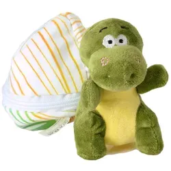 Kögler Daniel Mini-Dino Plüsch im Ei 13 cm Dinosaurier Kuscheltier Schmusetier - Grün