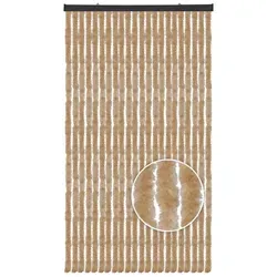 Arsvita Türvorhang Flauschvorhang 80cm - Gardinen mit Insektenschutz, blickdicht und kürzbar für Balkon, Terrasse oder Pavillon, ideal zum Schutz vor Insekten und für mehr Privatsphäre.