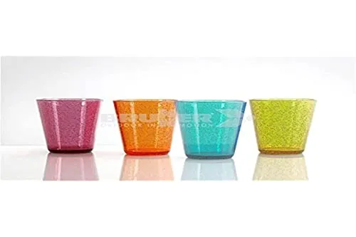 BRUNNER Oxigen, Set mit 4 stapelbaren Gläsern für Wohnmobil, Camping und Boot, 30 cl, bruchsichere Gläser, MS (60% Acryl/40% PS)
