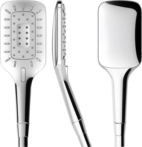 LAUFEN MyCity120 Handbrause mit RubiClean - Moderne 3-strahlige Handbrause in Chrom, 120x87mm, mit pflegeleichter Oberfläche und umweltfreundlichem EcoChoice-Design für ein angenehmes Duscherlebnis.