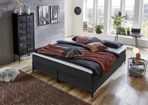 ATLANTIC home collection Boxspringbett Romy, ohne Kopfteil, frei im Raum stellbar