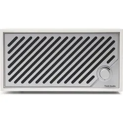 Tivoli Audio Model Two Digital Weiss/Grau - Kabelloses Radio mit Google Chromecast und Airplay 2, ideal für Streaming und Bluetooth-Verbindung. Elegantes Design in Aluminium und Echtholz-Furnier.