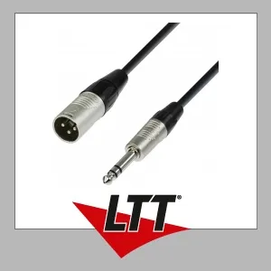 Adam Hall Cables K4 BMV 0150 Mikrofonkabel REAN XLR male auf 6,3 mm Klinke