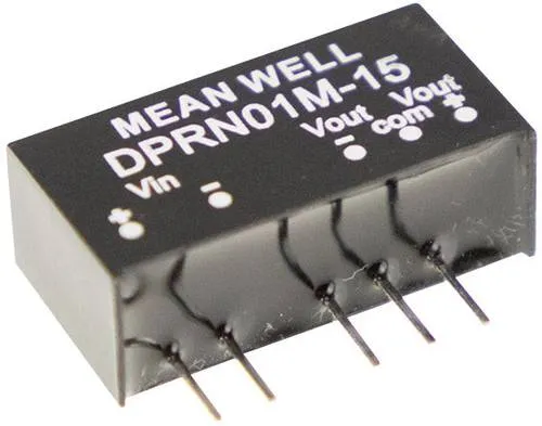MEAN WELL DPRN01M-15 DC/DC-Wandler 34mA 1W Anzahl Ausgänge: 2 x Inhalt 1St.