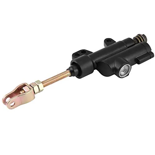 Motorrad Hauptbremszylinder, hydraulisch, Motorrad Fußbremszylinder hinten, ATV, Dirt Bike, Motorradzubehör für Fahrer, Outdoor, Alltag(Schwarz)