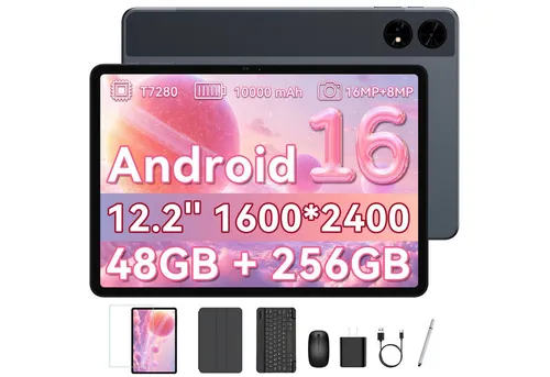 BESTTAB T60 12,2" Android Tablet mit 48GB RAM & 256GB Speicher - Grau - BESTTAB T60 – Ihr leistungsstarkes Tablet für Arbeit und Entertainment. Mit 12,2-Zoll-Display, 10000 mAh Akku und umfangreichem Zubehör ist es der perfekte Begleiter für alle Ansprüche.